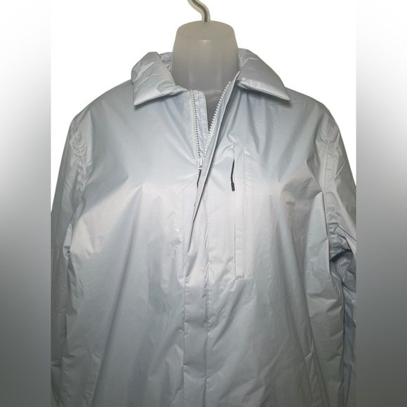 Rains Fuse Overshirt Jacket Sky Blue Size S | Lightweight Insulated Rare - Picture 4 of 9